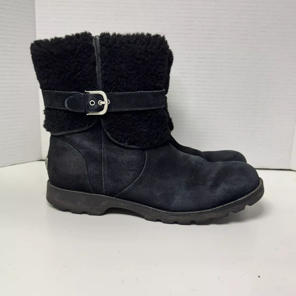 UGG BLAYRE II BLACK SHEARLING WATER RESISTANT Boot US 9 US